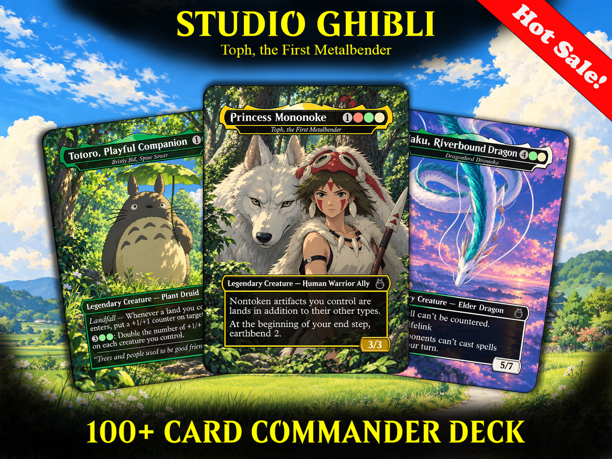 Studio Ghibli Miyazaki Inspired 100 Card Proxy Commander Deck | MTG EDH