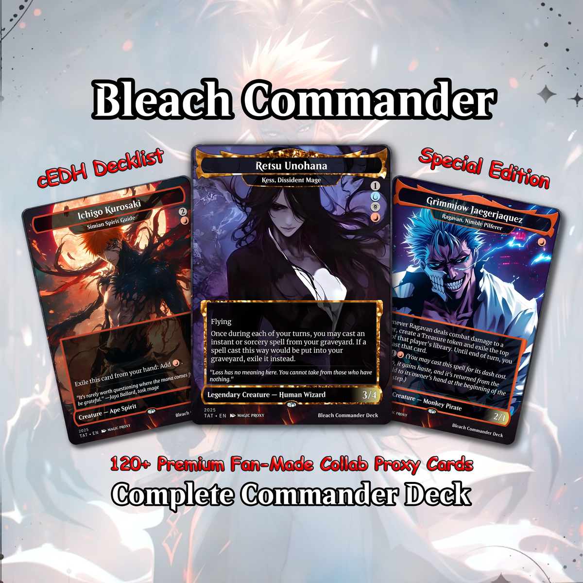 Bleach MTG Deck - Kess EDH | Premium Tainted Kess | Custom Competitive 100 Cards