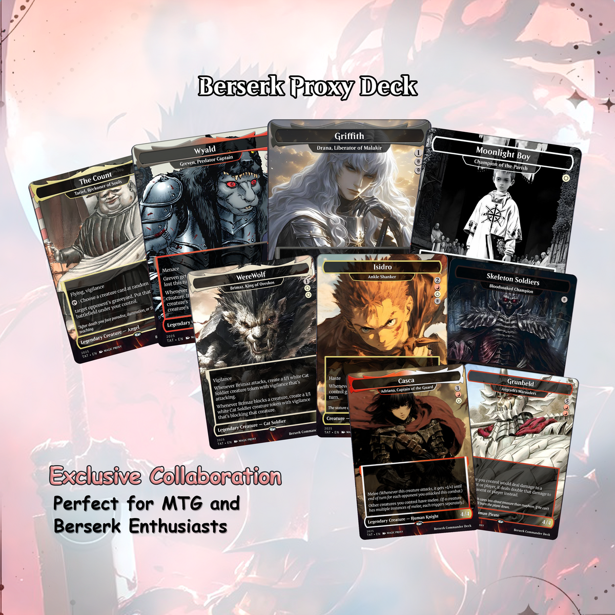 Berserk Fan Deck – Isshin Commander Deck - Anime Proxy – EDH 100+ Cards – Custom Fan Deck