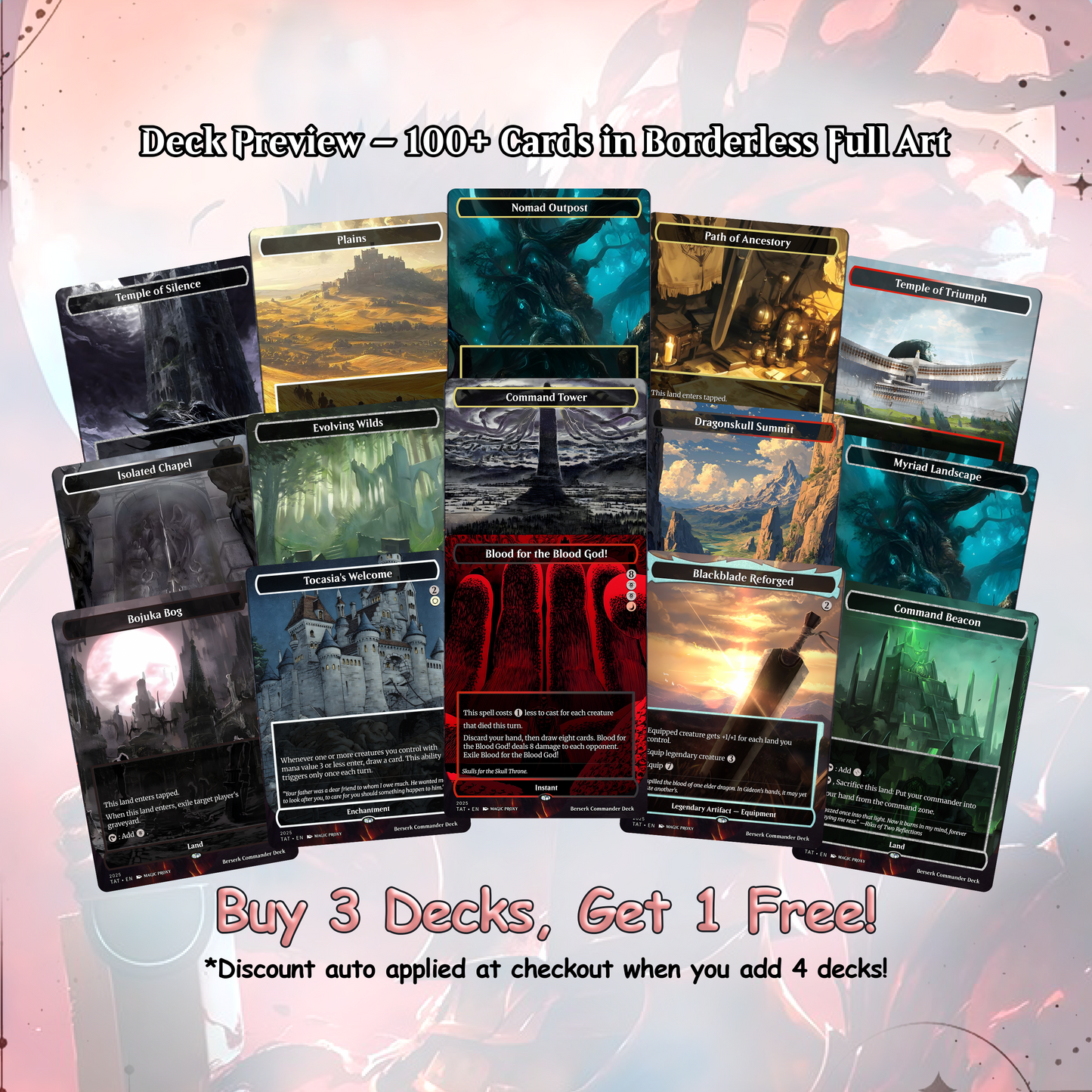 Berserk Fan Deck – Isshin Commander Deck - Anime Proxy – EDH 100+ Cards – Custom Fan Deck