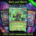 Rick and Morty Theme / Nekusar, the Mindrazer Commander Deck / Premium Paper Proxy Deck / 100 cards + tokens / Wheel Control Theme Bracket 4 EDH Magic Deck