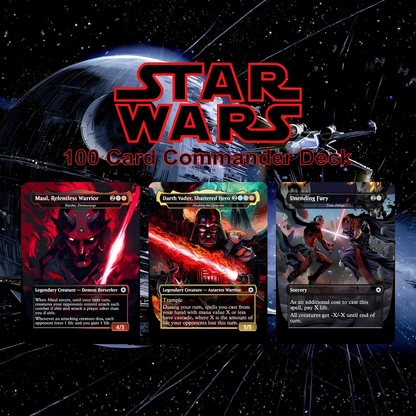 Rise of the Sith, Star Wars 100 Card Proxy Commander Deck, MTG EDH