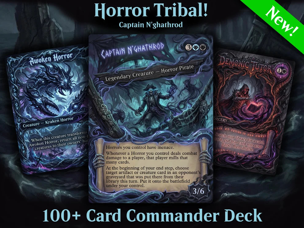 Captain N'ghathrod Horror Tribal Commander Proxy Deck