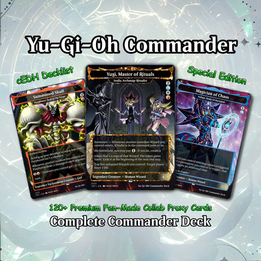Yu-Gi-Oh MTG EDH Commander Proxy Deck - Dark Magic! - Wizards - 100 Cards, 8 Tokens - Magic - Gathering - Yugioh - Proxies - Orica
