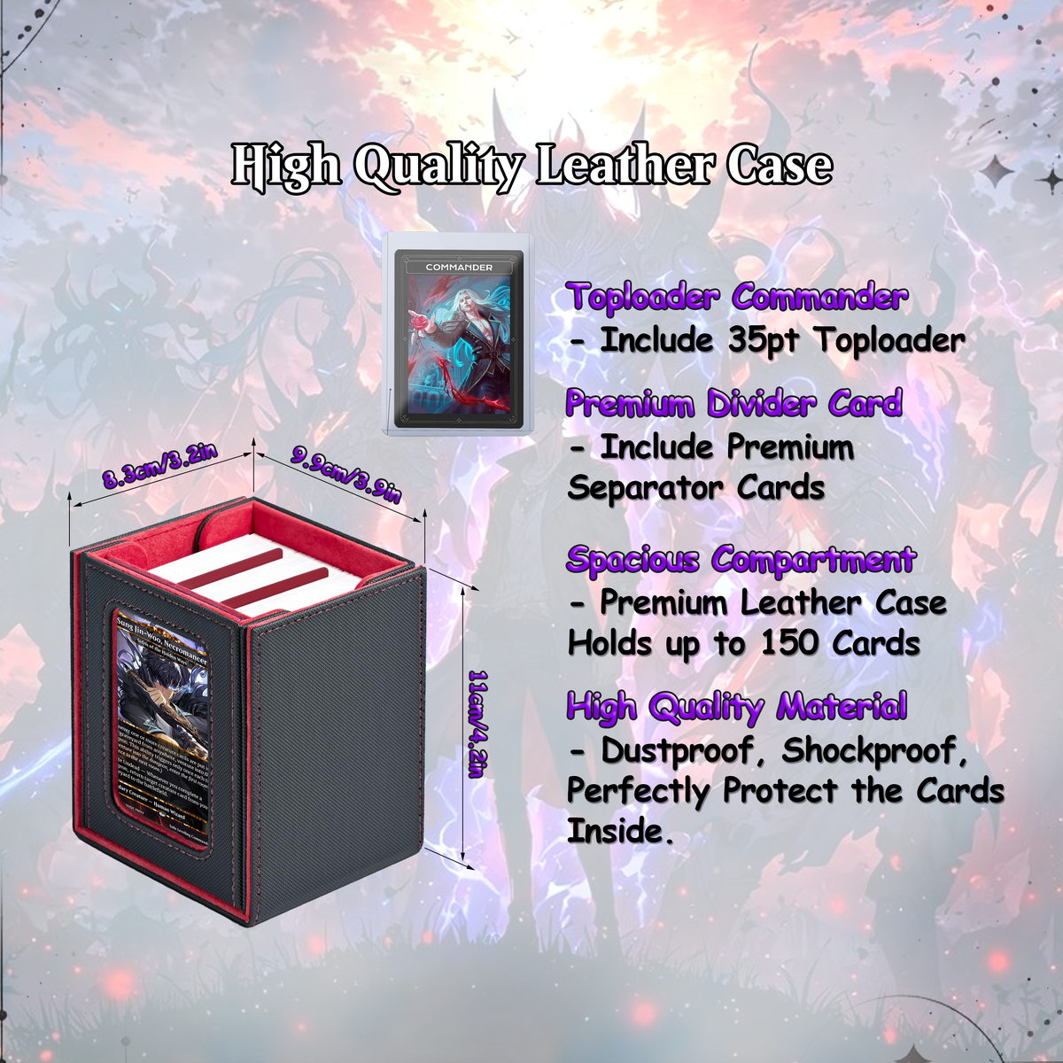 Solo Leveling Commander Deck | Jinwoo Inspired MTG Proxy Deck | Anime Card Collection
