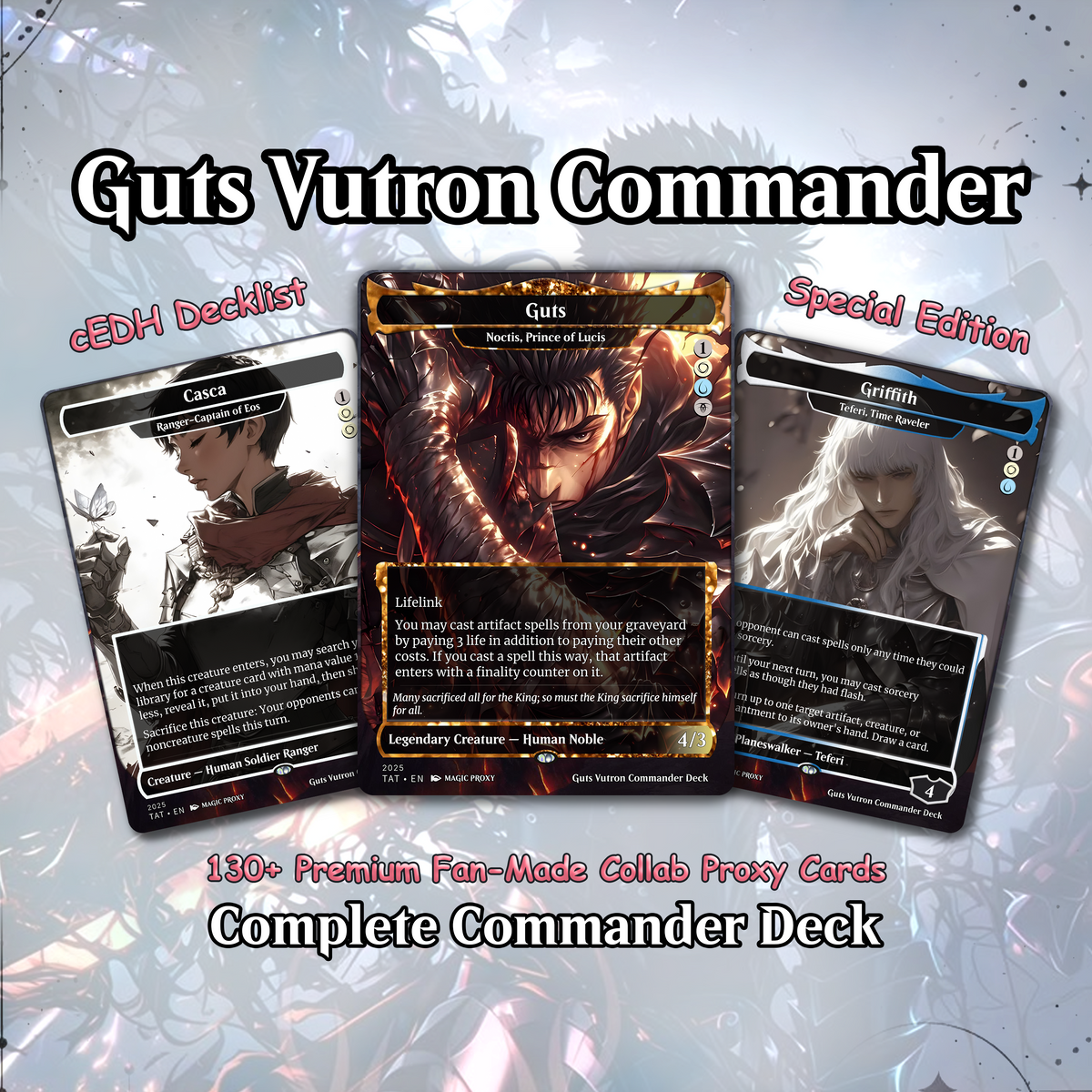 Kaalia of the Vast MTG Commander Proxy Deck – cEDH Full Proxy Deck with Tokens – Custom Altered Magic: The Gathering Cards