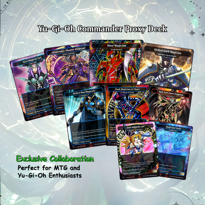 Yu-Gi-Oh MTG EDH Commander Proxy Deck - Dark Magic! - Wizards - 100 Cards, 8 Tokens - Magic - Gathering - Yugioh - Proxies - Orica