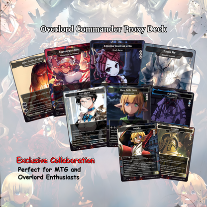 Overlord Zombie Commander Deck Proxy | Anime Inspired EDH Deck | Zombie Tribal Reanimator | 100 Cards