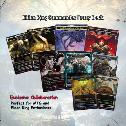 Elden Ring Commander Deck | Sidar Jabari MTG Proxy EDH Deck | 100+ Custom MTG Cards