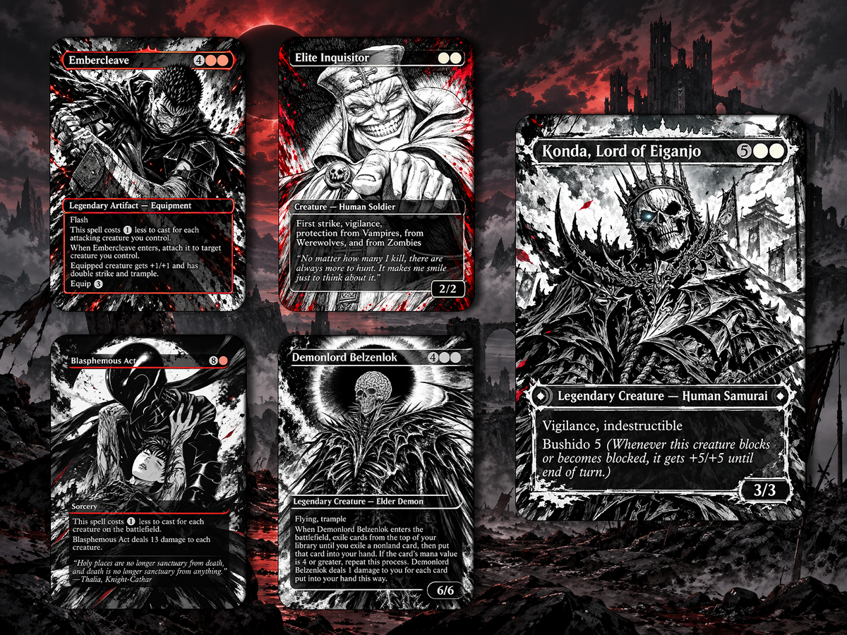 Berserk Commander Deck – Custom Anime Proxy Cards