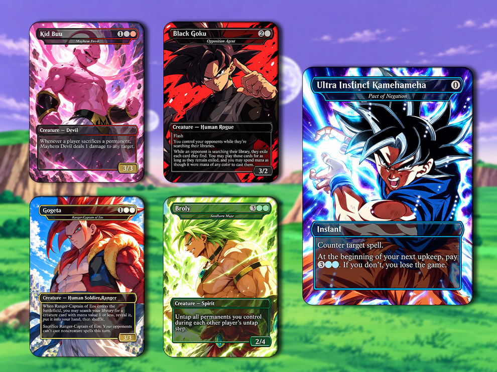 Dragon Ball Commander Deck – 110 Custom Anime Proxy Cards | Son Goku ...
