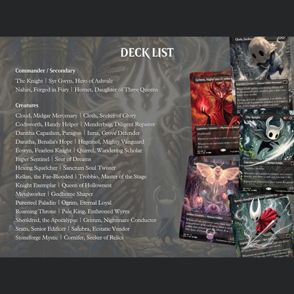 Hollow Knight Proxy Deck 100 Cards + Tokens | Full Commander Deck