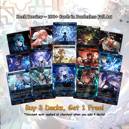 Genshin Impact Inspired MTG Commander Proxy Deck – Kenrith EDH – The Evolution – 100+ Custom Competitive Magic: The Gathering Proxy Cards