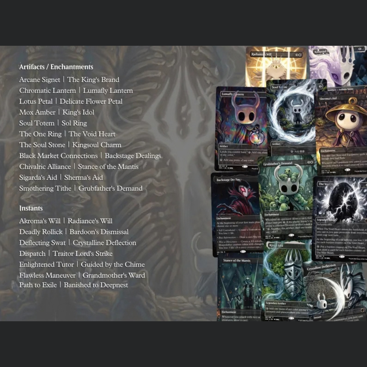 Hollow Knight Proxy Deck 100 Cards + Tokens | Full Commander Deck