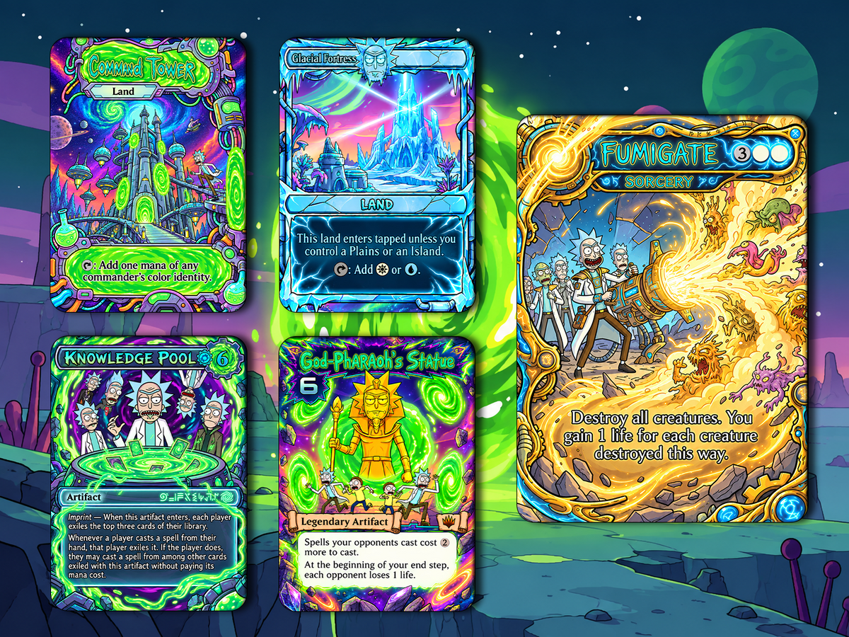 Grand Arbiter Rick and Morty Commander Proxy Deck