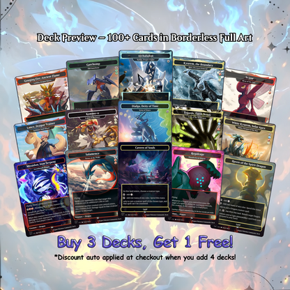 The Ur-Dragon Pokémon Inspired MTG Commander Proxy Deck – Tarkir Dragonstorm – Dragon Tribal EDH – Custom Magic: The Gathering Proxy Cards