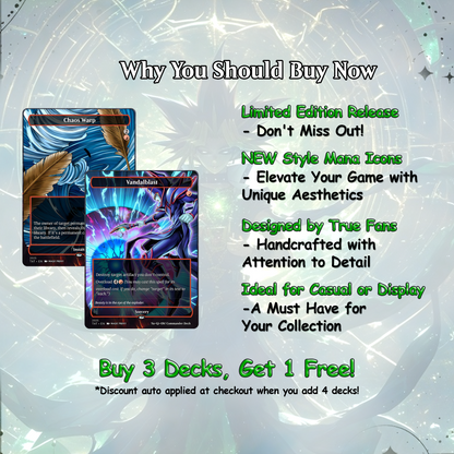 Yu-Gi-Oh MTG EDH Commander Proxy Deck - Dark Magic! - Wizards - 100 Cards, 8 Tokens - Magic - Gathering - Yugioh - Proxies - Orica