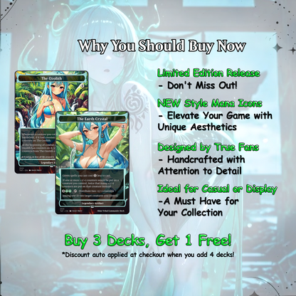 Ooze Tribal / Slime Storm Anime Style Waifu Proxy Commander Deck Special Edition Custom MTG EDH Deck English High Quality Cards