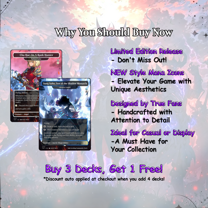 Solo Leveling Commander Deck | Jinwoo Inspired MTG Proxy Deck | Anime Card Collection