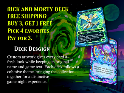 Grand Arbiter Rick and Morty Commander Proxy Deck