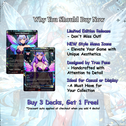 Alela Faeries Anime Style Waifu Proxy Commander Deck Special Edition Custom MTG EDH Deck English High Quality Cards