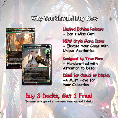 Arahbo, Roar of the World Anime Style Waifu Tribal Commander Deck Special Edition Custom Proxy Deck High Quality Cards 108 Cards