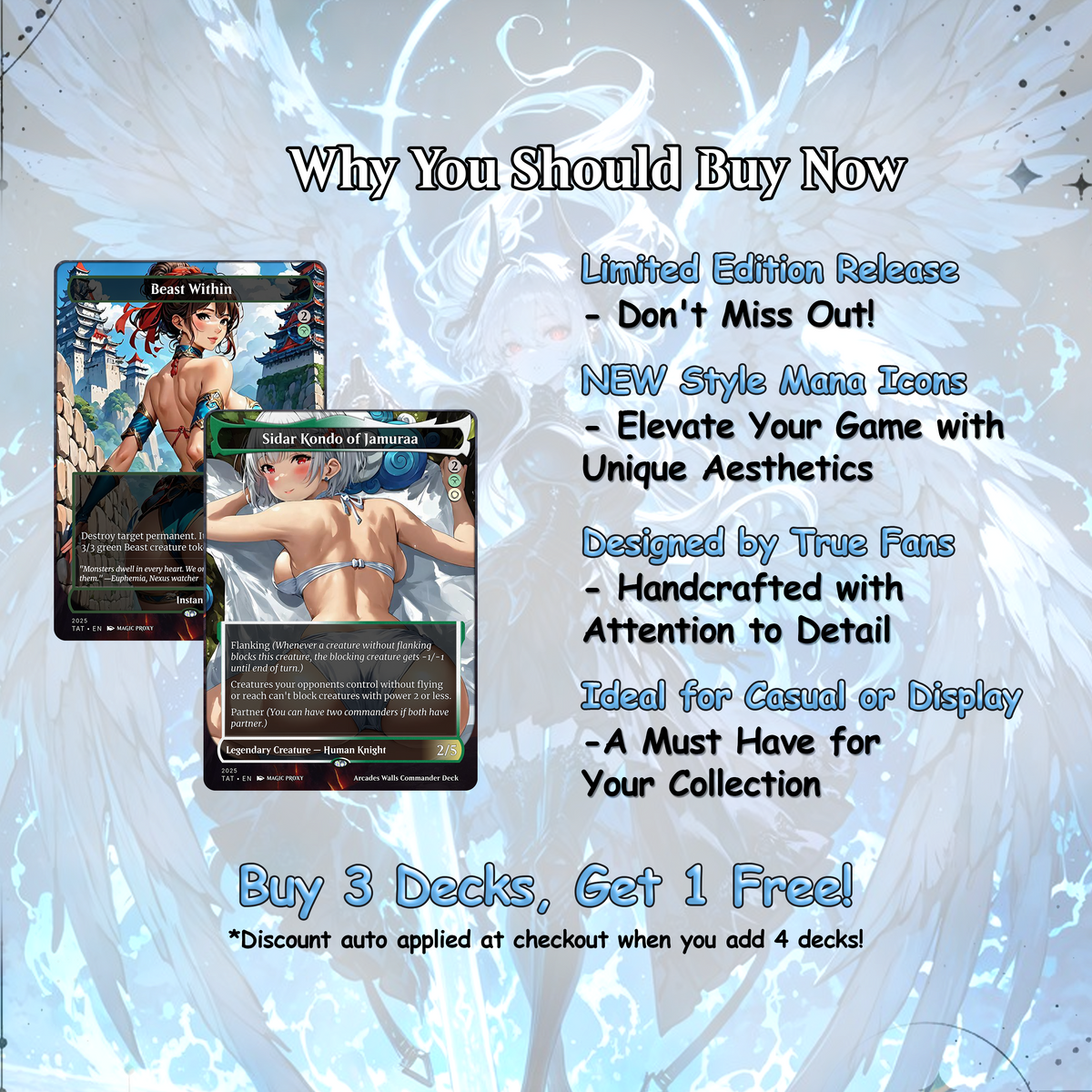 Arcades Walls/Butts Themed Defender Tribal Anime Style Waifu Proxy Commander Deck Custom Proxy MTG EDH Defender English High Quality Cards