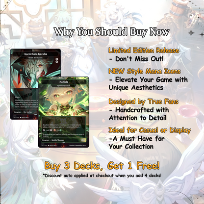 Genshin Impact Inspired MTG Commander Proxy Deck – Kenrith EDH – The Evolution – 100+ Custom Competitive Magic: The Gathering Proxy Cards