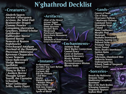 Captain N'ghathrod Horror Tribal Commander Proxy Deck