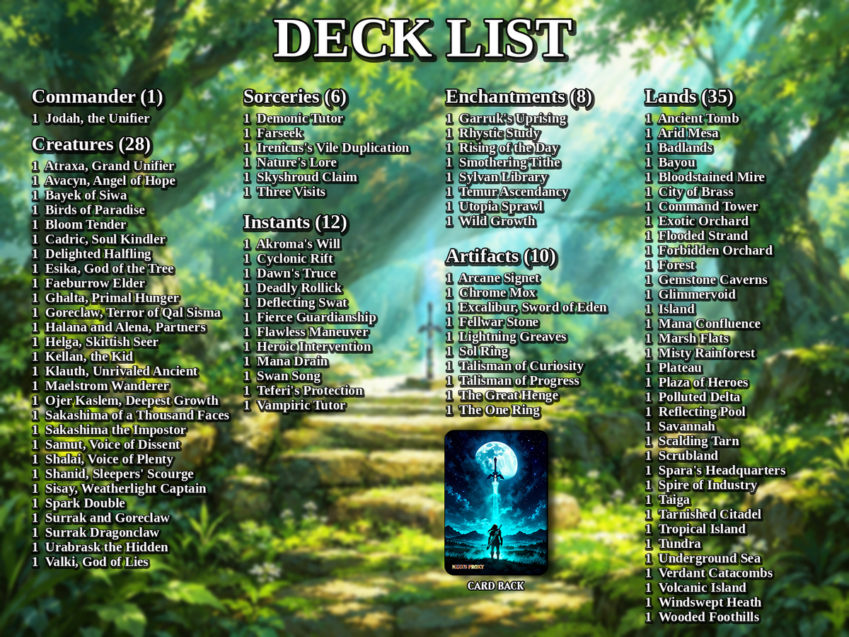 Zelda Inspired Commander Deck – Saviors of Hyrule | 100 Custom Fantasy Proxy Cards | EDH Deck | Legend of Zelda
