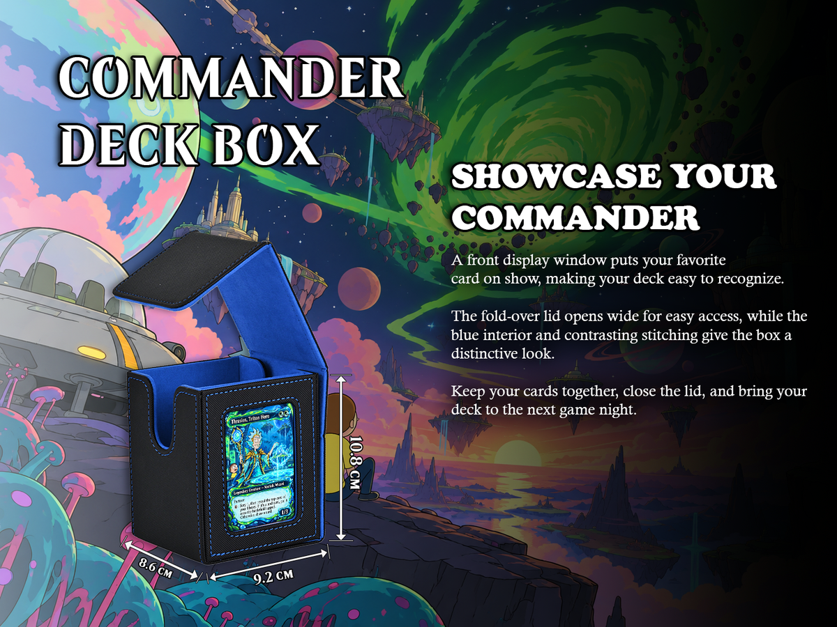 Rick and Morty Commander Deck – Thrasios & Tymna | 100+ Custom Anime Proxy Cards | EDH Deck | Rick Sanchez