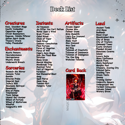 Bleach MTG Deck - Kess EDH | Premium Tainted Kess | Custom Competitive 100 Cards