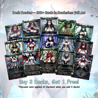 Atraxa INFECT Anime Style Waifu Ready to Play Proxy Commander Deck Custom Proxy MTG EDH Phyrexian Tribal English High Quality Cards