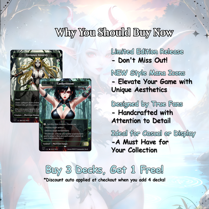 Atraxa INFECT Anime Style Waifu Ready to Play Proxy Commander Deck Custom Proxy MTG EDH Phyrexian Tribal English High Quality Cards