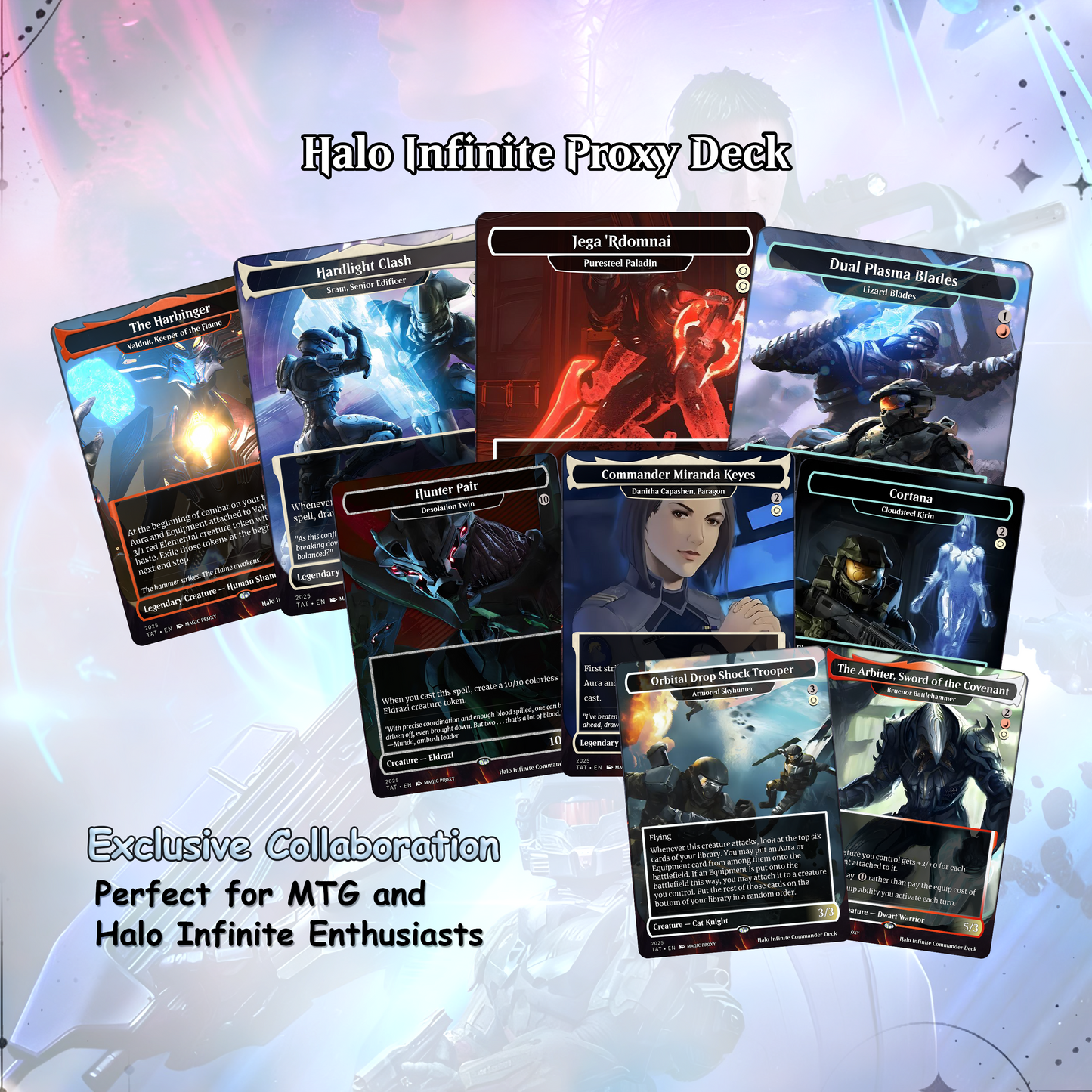 Halo Infinite Commander Deck • Halo Infinite themed Mtg Proxy Deck • Halo Armor • Mtg Deck Box •Proxy Custom Card •MTG Proxy Cards •Edh Deck