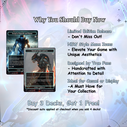 Halo Infinite Commander Deck • Halo Infinite themed Mtg Proxy Deck • Halo Armor • Mtg Deck Box •Proxy Custom Card •MTG Proxy Cards •Edh Deck