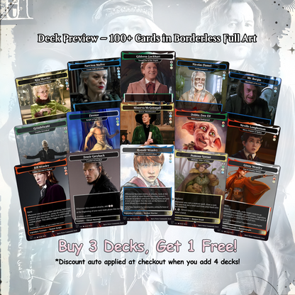 Harry Potter Dumbledore's Army MTG Commander Deck - Complete Custom EDH Deck Magic Proxy Cards Proxies Complete Premium Print Quality