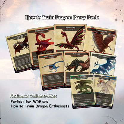 How to Train Your Dragon Commander Deck • Fly High with Toothless as Your Commander! • Custom MTG Card • Premium Proxy Card • Gift for Him