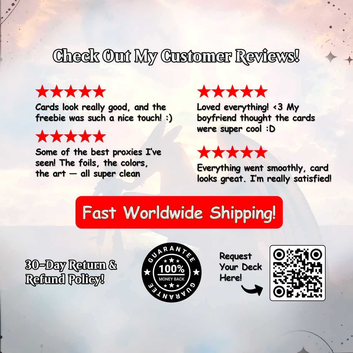 How to Train Your Dragon Commander Deck • Fly High with Toothless as Your Commander! • Custom MTG Card • Premium Proxy Card • Gift for Him