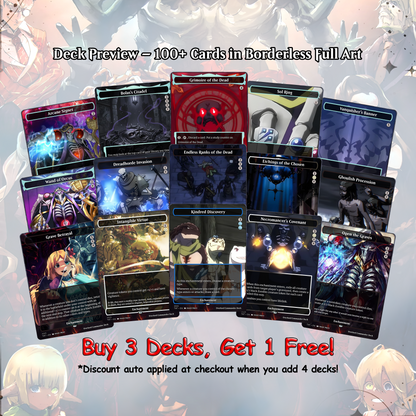 Overlord Zombie Commander Deck Proxy | Anime Inspired EDH Deck | Zombie Tribal Reanimator | 100 Cards