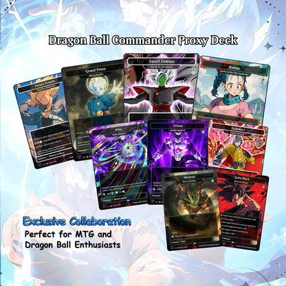 Dragon Ball Commander Deck • Dragon Ball Proxy Deck • M.t.g Commander Deck • Custom M.T.G card • Magic Proxies • Son Goku • M.t.g Deck Box