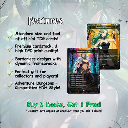 Lathril Elf Tribal Commander Deck | MTG Proxy EDH Deck | 100 Custom MTG Cards & Tokens