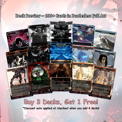 Berserk Fan Deck – Isshin Commander Deck - Anime Proxy – EDH 100+ Cards – Custom Fan Deck