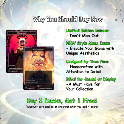 Dungeon Meshi Party Theme / Tarzi Commander Deck / Premium Paper Proxy Deck / 100 cards + tokens / Venture Theme Bracket 4 Edh Magic Deck