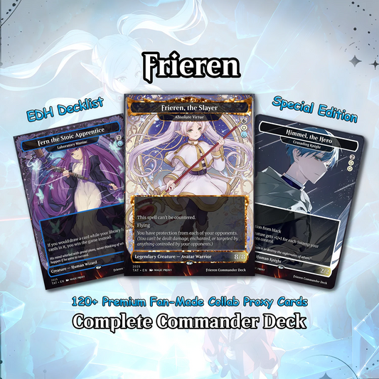 Frieren the Slayer Commander Proxy Deck - Absolute Virtue Pillowfort EDH - Anime Art