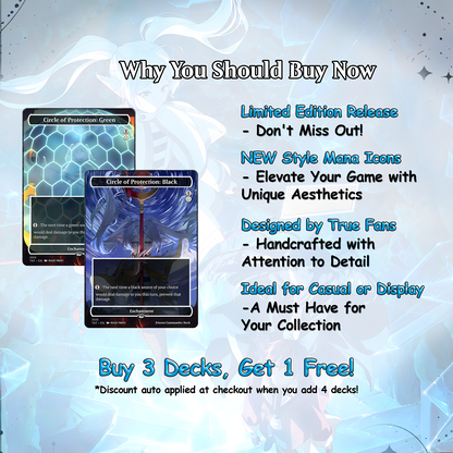 Frieren the Slayer Commander Proxy Deck - Absolute Virtue Pillowfort EDH - Anime Art