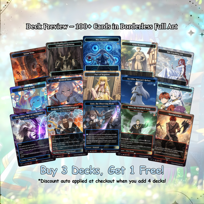 Frieren Spellslinger Theme / Vivi Commander Deck / Premium Paper Proxy Deck / 110 cards + tokens / Control Theme Bracket 4 EDH Magic Deck