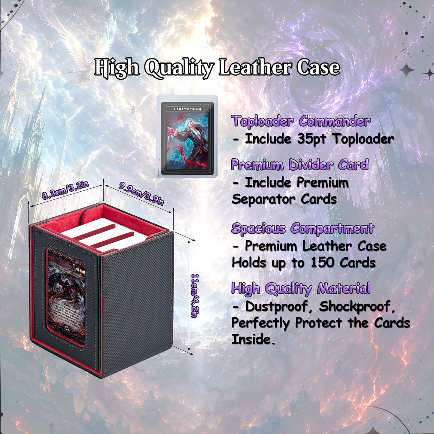 Angels Demons and Dragons Theme / Kaalia of the Vast Commander Deck / Premium Paper Proxy Deck / 100 cards + tokens / Angel Demon Dragon Theme Bracket 4 EDH Magic Deck