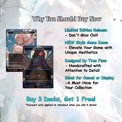 Atraxa Cat Food - Full TCG Proxy Commander EDH Deck - 108 cards - Tokens included - Waifu Anime Girls