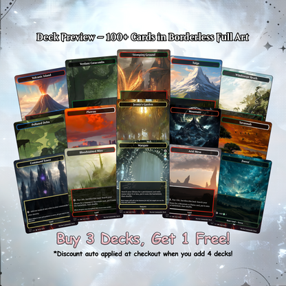 Skyrim Themed Commander Deck Proxies, 120+ Unique Cards, Quality Custom Card Proxy for Commander EDH
